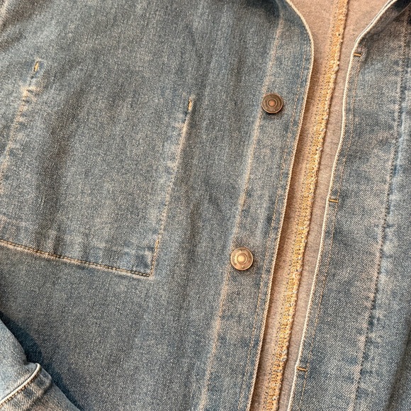 Unison Blue Denim Shirt Jacket, unisex Size Large - Picture 3 of 7